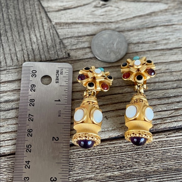 Natasha Stambouli Matte 24k Gold Plated Clipons - Picture 9 of 16